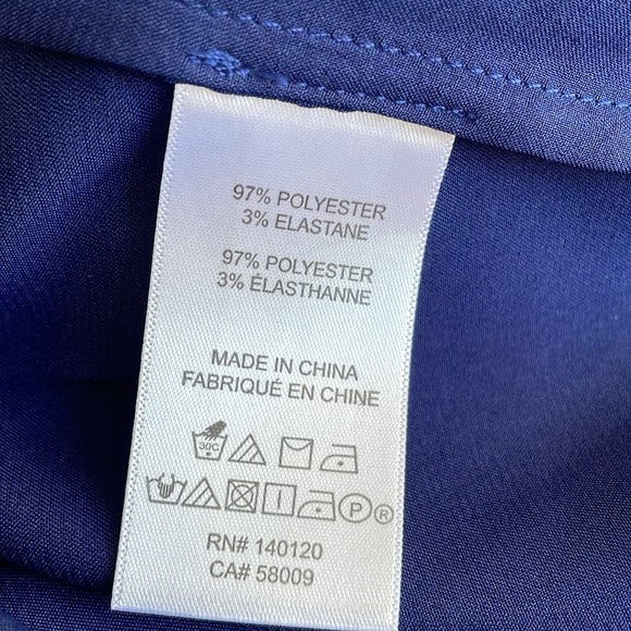 Stella & Dot Blue Satin Vneck Blouse - Picture 5 of 5